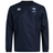 The Christian Brothers Academy Rugby Club Vaposhield Contact Top by EMB Canterbury features a navy blue design with "CBA Rugby" text and logo on the chest. Made of micro diamond ripstop fabric, it has long sleeves, a round neckline, and water repellent technology.