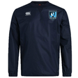 The Minneapolis Mayhem Rugby Club Vaposhield Contact Top by EMB Canterbury is a navy long-sleeve rugby top featuring innovative Vaposhield technology, the Minneapolis Mayhem Rugby logo on the left chest, and the Canterbury logo on the right chest.
