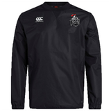 The EMB Canterbury Birmingham Iron Women's Football Club Vaposhield Contact Top features long black sleeves, the Canterbury logo on the right chest, an "IRON" crest on the left, and Vaposhield tech for comfort.