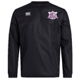 Black long-sleeved Western Carolina University Club Vaposhield Contact Top by Canterbury with a white logo on the right chest and a Western Carolina Rugby emblem on the left chest.