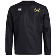 Black long-sleeved Mother Lode Club Vaposhield Contact Top by Canterbury with a team emblem featuring crossed pickaxes and a ball on the chest.