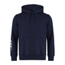 A Canterbury Club Hoodie with a white logo on it.