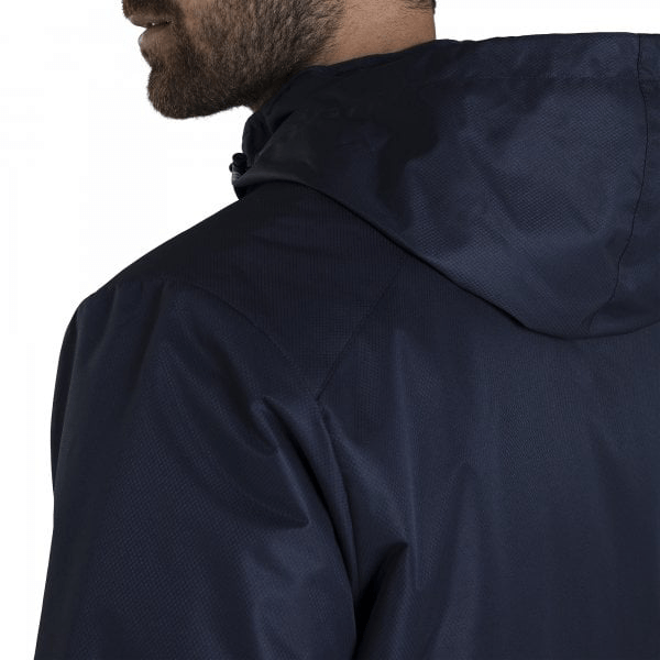 The back view of a man in a Canterbury Club Vaposhield Stadium Jacket from Canterbury.