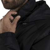 A man wearing a Canterbury Club Vaposhield Stadium Jacket.