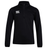 A black Canterbury Club 1/4 Zip Mid Layer Training Top with a white logo on the chest.