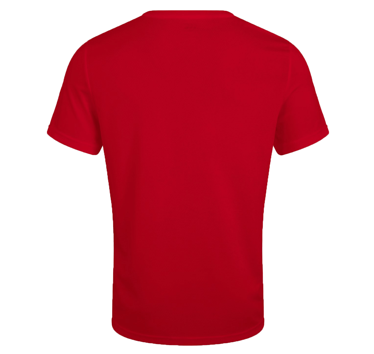 A red Canterbury Club Dry Tee with a white background.