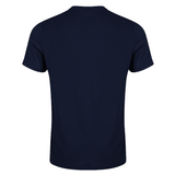 The back of a navy blue Canterbury Club Dry Tee by Canterbury polo shirt.