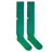 The Ireland Home Socks by Canterbury are long green rugby socks featuring white logo details near the calves, shown side by side on a plain white background.