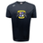 The Winchester Cannons Tempo Vapodri T-Shirt by WRS Canterbury is a black short-sleeve sports tee featuring a colorful club crest on the chest, white Canterbury logo on the right shoulder, and moisture-wicking Vapodri technology.