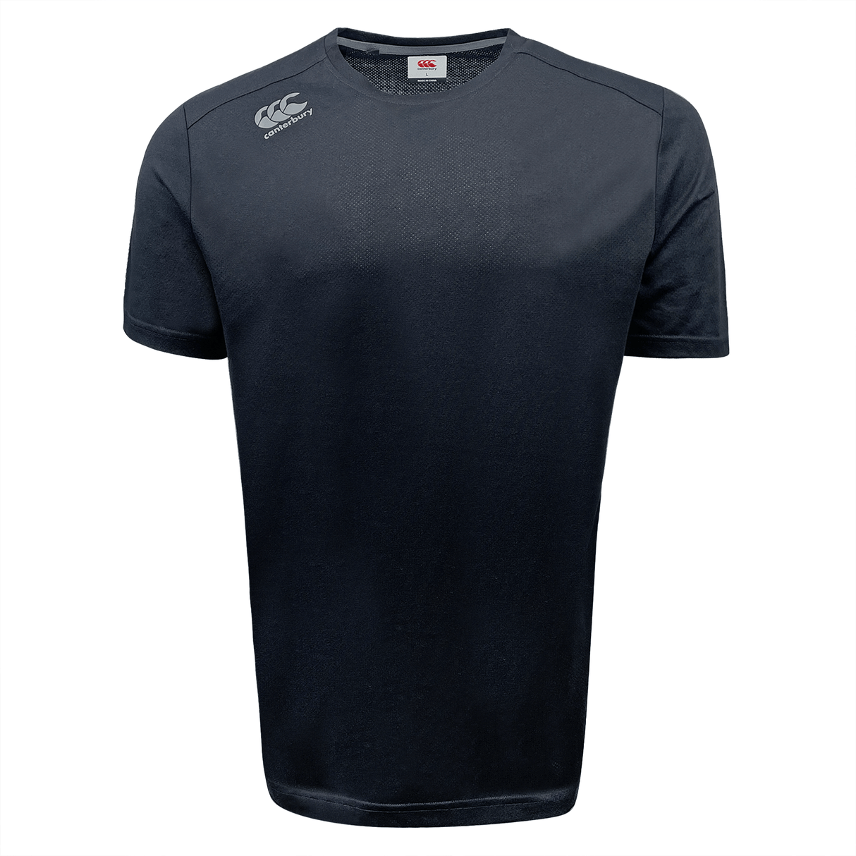 The Canterbury Tempo Vapodri T-shirt features VapoDri technology, making it perfect for intense workouts. This black t-shirt with a white logo is the ultimate combination of comfort and.