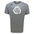 The Missoula All-Maggots Tempo Vapodri T-Shirt by WRS Canterbury features a gray short-sleeve design with a white spiral shell graphic on the chest and a small logo on the left shoulder, crafted in an athletic performance style for comfort and versatility.