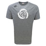 The Missoula All-Maggots Tempo Vapodri T-Shirt by WRS Canterbury features a gray short-sleeve design with a white spiral shell graphic on the chest and a small logo on the left shoulder, crafted in an athletic performance style for comfort and versatility.