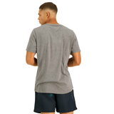 The back view of a man wearing Canterbury Tempo Vapodri T-shirt in grey.