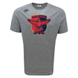 Gray Charlotte Cardinals Rugby Club Tempo Vapodri T-Shirt by WRS Canterbury featuring eagle graphic, dates 20-21.