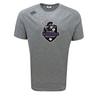 The WRS Canterbury Cypress Warriors Men's Rugby Tempo Vapodri T-Shirt features a gray short-sleeve design with the “Cypress Warriors Men’s Rugby 2024” logo and a helmeted warrior with sword graphic, blending athletic performance and style.