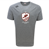 The West Potomac RFC Tempo Vapodri T-Shirt by WRS Canterbury features a gray athletic design, "West Potomac Rugby" crest with beaver, star, stripes, 1963 detail, and a classic Canterbury logo on the right shoulder.