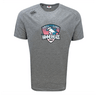 The SWFL Lady Hammerheads Tempo Vapodri T-Shirt by WRS Canterbury is a heather gray short-sleeve sports tee with a hammerhead shark logo, made from moisture-wicking fabric for comfort on and off the field.