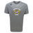 Grey Mother Lode Tempo Vapodri T-Shirt by Canterbury featuring a graphic of two crossed pickaxes behind a rugby ball and the text “Mother Lode Rugby.”