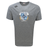 The Milwaukee Barbarians Rugby Tempo Vapodri T-Shirt by Canterbury features the club crest in blue, white, and gold on gray, with a small Canterbury logo on the shoulder. This WRS Canterbury tee offers moisture-wicking performance for athletes.