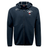 The Ventura Outlaws Rugby Tempo Vapodri Full-Zip Hoodie by Canterbury from EMB Canterbury is a moisture-wicking navy blue zip-up hoodie featuring a small embroidered logo on the left chest that reads "Ventura Outlaws Rugby" with a red and white emblem below it.