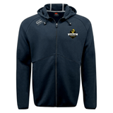 The EMB Canterbury Chicago Riot Tempo Vapodri Full-Zip Hoodie features a hood, moisture-wicking fabric, and displays the "Chicago Riot" logo on the left chest with the Canterbury logo on the right shoulder for all-day comfort.