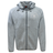 Light gray New Saint Andrews College Tempo Vapodri Full-Zip Hoodie by EMB Canterbury featuring a drawstring hood, embroidered chest logo, and Canterbury brand logo on the right side. This full-zip hoodie is made with VapoDri moisture-wicking fabric to keep you comfortable and dry throughout the day.