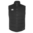 A Canterbury Core Gilet with a white logo on it.