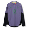 Upgrade your IRFU training wear collection with the Ireland 26 Tech Drill Top by Canterbury—a long-sleeve performance top in vibrant purple and black featuring the iconic green Vodafone logo, official Ireland rugby crest, and signature Canterbury branding on the chest.