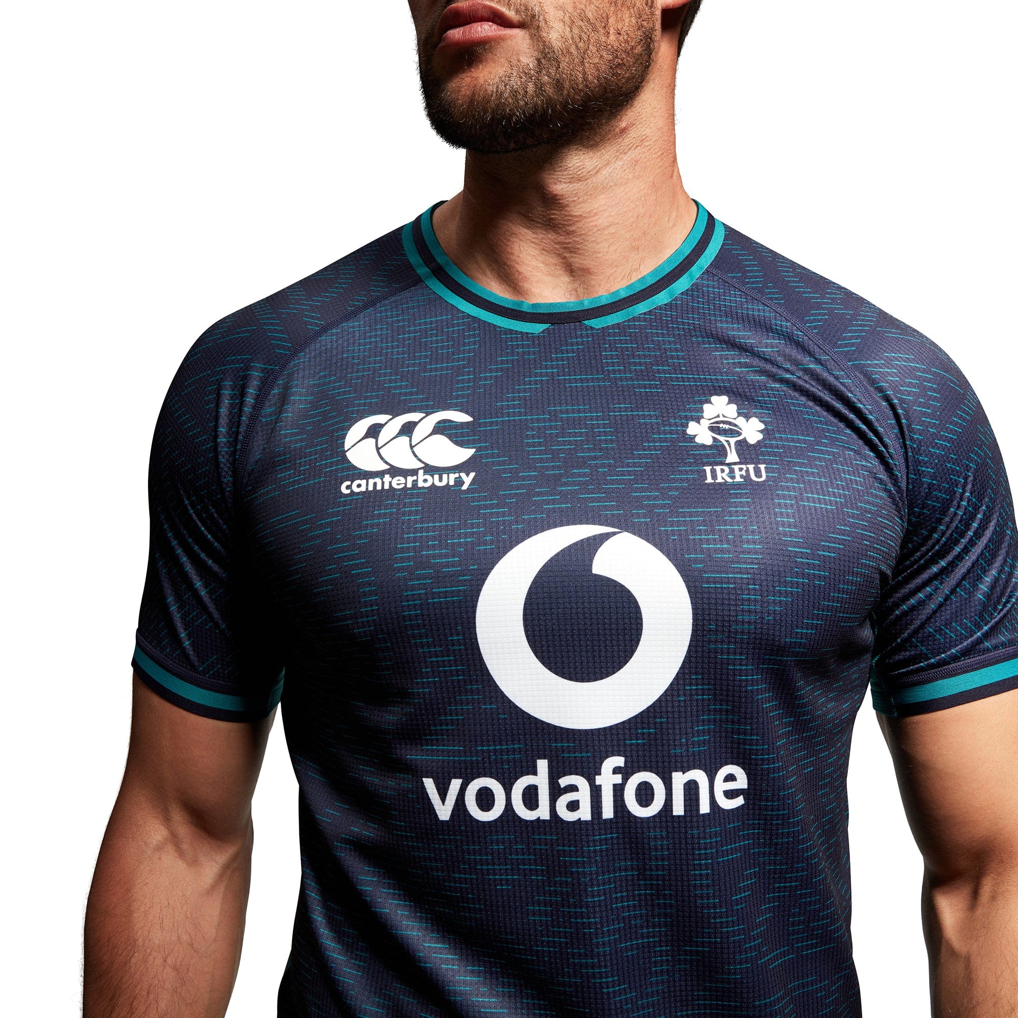 Ireland Pre Game Pro Jersey 23/24 by Canterbury | Small | Green/Blue/Navy Blue