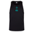 Black sleeveless athletic shirt made from quick-drying fabric, featuring teal IRFU and CCC logos on the front. The Ireland 24 Poly Training Singlet by Canterbury ensures optimal performance.