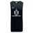 A black Highlanders Rugby NC Tempo Vapodri Singlet by WRS Canterbury, featuring "Highlanders Rugby" and a shield logo on the front, made using recycled polyester.