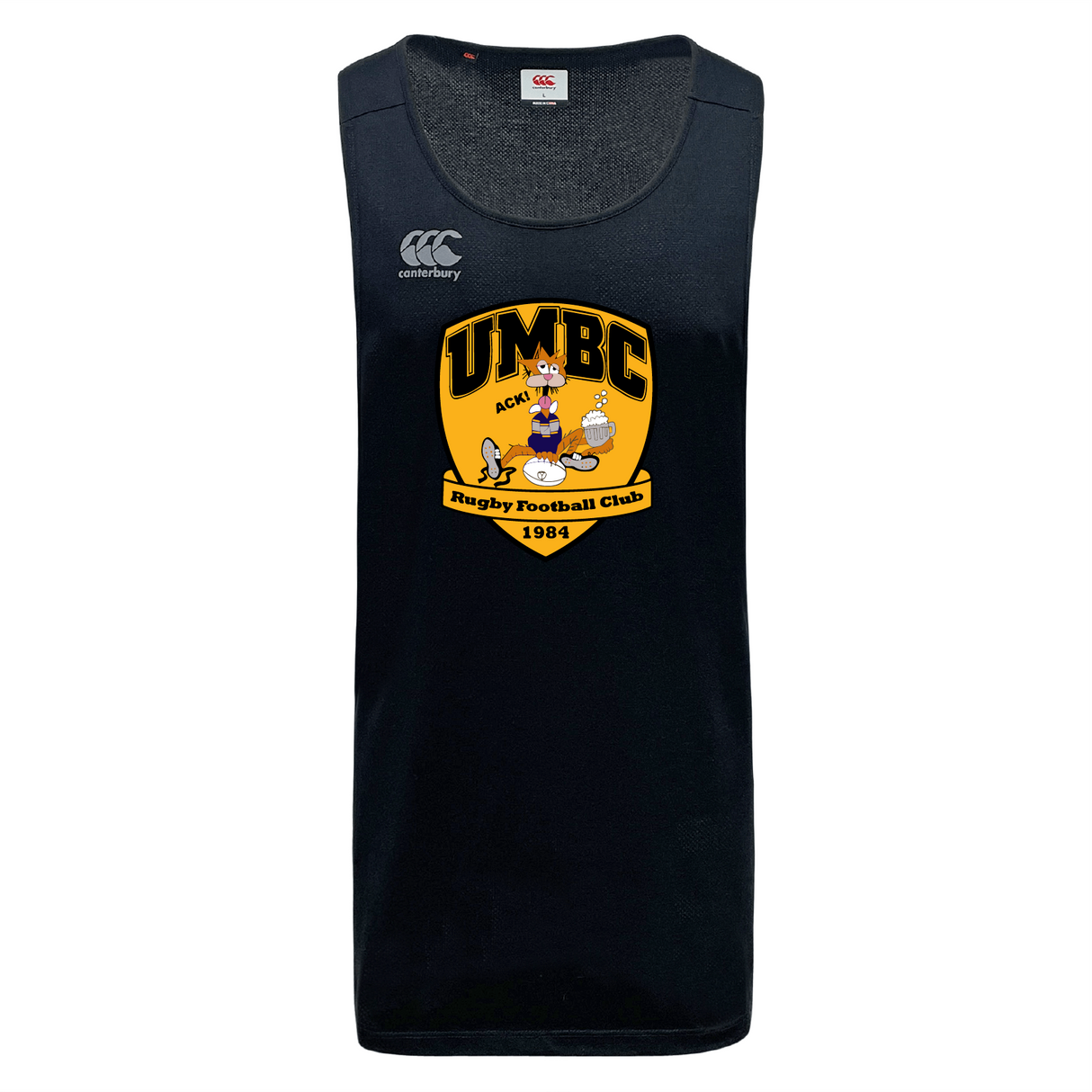 University of Maryland Baltimore County Rugby Tempo Vapodri Singlet by Canterbury