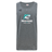 The NC Rugby Academy - Megalodons Tempo Vapodri Singlet by WRS Canterbury is a gray, sleeveless top made from moisture-wicking recycled polyester, featuring a stylized shark and "Megalodons NC Rugby Academy" on the front.