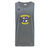 The WRS Canterbury Winchester Cannons Tempo Vapodri Singlet is a gray, moisture-wicking running tank top featuring the team crest with sports icons on a yellow and blue shield across the front.