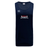 The USA Para Powerlifting Tempo Vapodri Singlet by WRS Canterbury is a navy blue sleeveless athletic tank top made from recycled polyester, featuring the Canterbury logo, "USA Para Powerlifting" text, and a red barbell graphic on the front.