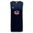 The Nebraska Rugby Referee Society Tempo Vapodri Singlet by WRS Canterbury is a navy blue, moisture-wicking athletic tank top featuring the Nebraska Cricket logo on the chest and a small Canterbury logo on the right shoulder.