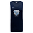 The Milwaukee Barbarians Rugby Tempo Vapodri Singlet by WRS Canterbury is a navy blue recycled polyester sleeveless jersey with the club crest and a white Canterbury logo on the chest.