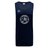 The Saint Anselm College Club Rugby Tempo Vapodri Singlet by WRS Canterbury is a navy blue athletic tank top made from recycled polyester, featuring "Saint Anselm Men's Club Rugby," the "SA" logo, and a Canterbury logo on the right shoulder.