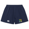 Navy blue Takoma Touch Rugby Yokohama Short by Canterbury, featuring a logo on the left leg and a rooster crest with the text “Takoma TRFC” on the right leg.