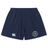 The Saint Anselm College Club Rugby Yokohama Short by EMB Canterbury is navy blue with an elastic waistband, featuring the Canterbury logo and a circular Yokohama Short emblem on the left leg.