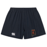 Black Aging Alabama Rugby Players Yokohama Short by Canterbury featuring a logo of a hockey player silhouette over the state of Alabama.
