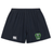 Durable black Rock Rugby Yokohama Short by Canterbury, featuring a green “ROCK RUGBY LIONS” logo and a white logo on the opposite leg.