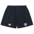 The SWFL Lady Hammerheads Yokohama Short by WRS Canterbury features a Canterbury logo on the left leg and a Hammerheads logo on the right, made from lightweight durable fabric for comfort and performance.