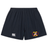 Introducing the Potomac Exiles Rugby Club Yokohama Short by Canterbury. These navy rugby shorts from EMB Canterbury showcase the iconic logo on the left leg and a bold yellow-red crest with "2014" on the right leg. Designed for both training and match day, they offer lightweight comfort and durable performance for every rugby player.