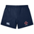The SF CDME Rugby Women's Yokohama Short by Canterbury features a navy blue design with the distinctive EMB Canterbury logo on the left and a red cross emblem above the text “CCME RUGBY” on the right, making them perfect for women’s rugby or as stylish Yokohama Shorts.