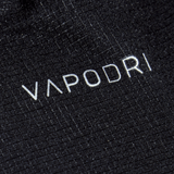 Close-up of durable black fabric from the Women's Canterbury Yokohama Short 3-Pack Bundle by Bundle Canterbury, featuring "VAPODRI" in white text.