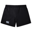 The Women's Canterbury Yokohama Short features black rugby shorts made with Vapodri fabric to keep you cool and dry. With the iconic Canterbury logo on the front, these shorts blend style and function perfectly for athletic activities.