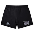 Introducing the Valley Panthers Girls Rugby Women’s Yokohama Short by EMB Canterbury. These black rugby shorts feature the iconic Canterbury logo on the left leg and a striking “Valley Panthers Girls Rugby” emblem on the right leg. Designed for female athletes, these shorts combine performance and comfort for wear both on and off the field.