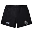 The EMB Canterbury Birmingham Iron Women's Football Yokohama Short features a white logo on the left leg and an Iron Knights emblem on the right, blending style and performance for women on the field.