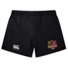 Experience performance and style with the Godzilla Rugby Football Club Women’s Yokohama Short by Canterbury from EMB Canterbury, featuring the “CCC Canterbury” logo on the left leg and a striking “Godzilla” graphic on the right—ideal as women’s rugby shorts. Shown here on a crisp white background.